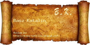 Basz Katalin névjegykártya